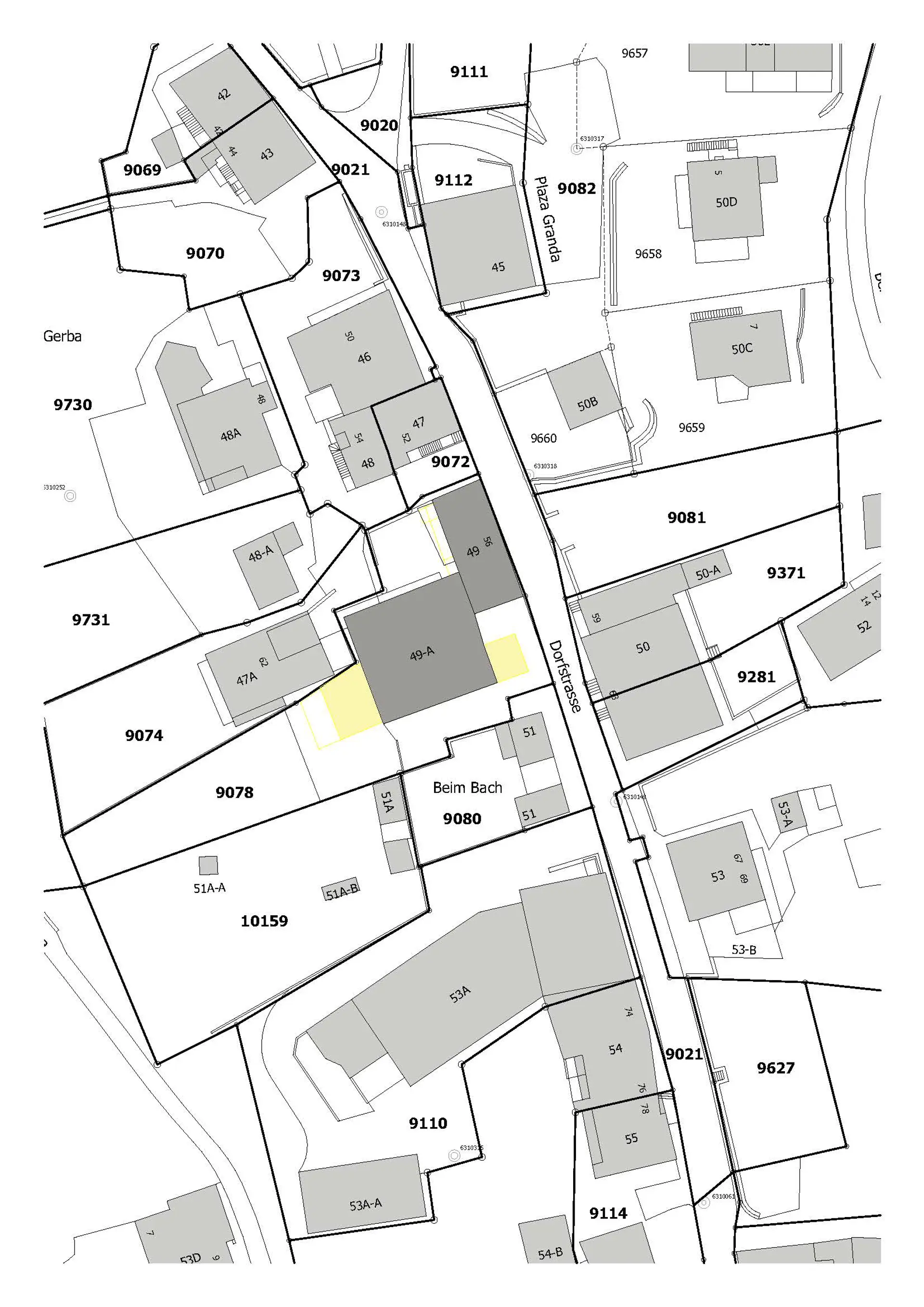 32_Sanierung und Umbau_Wohnhaus Dorfstrasse Almens_Situation